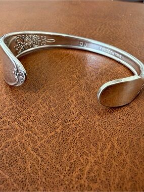 Vintage WM Rogers Spoon Bracelet Cuff Upcycled Flatware Jewelry